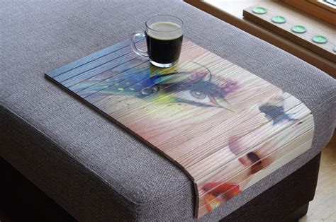 Sofa Tray Table LADY / Wooden TV Tray / Modern Tray Table / - Etsy