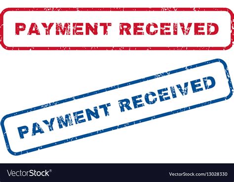 Payment received rubber stamps Royalty Free Vector Image