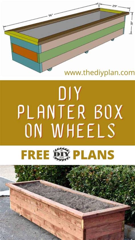 How to Build a DIY Planter Box on Wheels | TheDIYPlan: An immersive ...