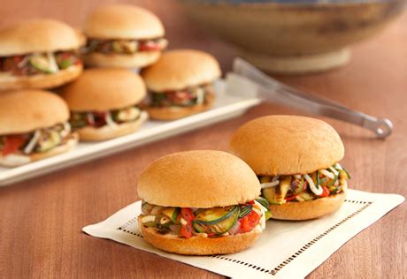 Grilled Veggie Sliders