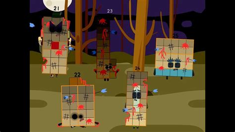 HAPPY HALLOWEEN with Zombies Numberblocks Band 21-25 - YouTube