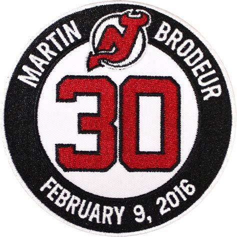 Martin Brodeur Retirement Ceremony New Jersey Devils – Patch Collection