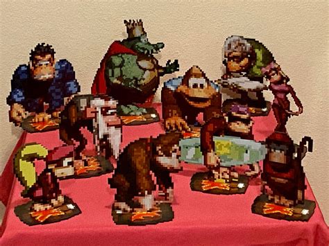 Donkey Kong Country Sprites Super Nintendo Game Inspired - Etsy