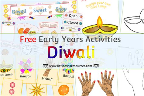 FREE Diwali printable Early Years/EY (EYFS) resources/downloads/activities — Little Owls ...