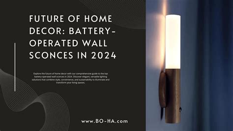 Future of Home Decor: Battery-Operated Wall Sconces in 2024 — BO-HA