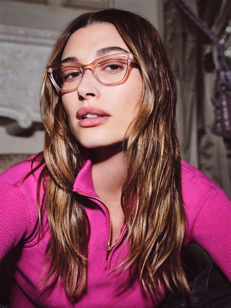 See Hailey Bieber's Third Vogue Eyewear Collection | Vogue eyewear, Hailey bieber, Celebrities ...