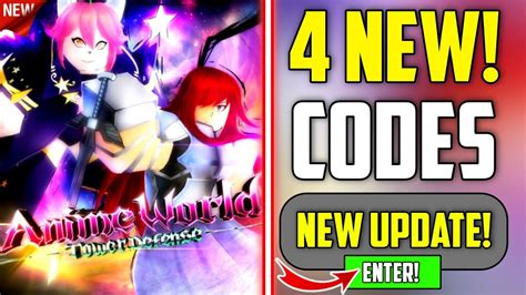 🎁UPDATE🎁NEW ANIME WORLD TOWER DEFENSE CODES ROBLOX 2023 - ANIME WORLD ...