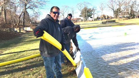 Outdoor ice rink nears completion