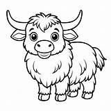 Unleash Your Creativity Printable Yak Coloring Page For Kids  Premium sketch template