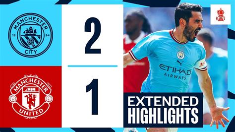 HIGHLIGHTS! | Man City 2-1 Man Utd | FA Cup Final 2023 | Gundogan (2) and Fernandes Goals - Win ...