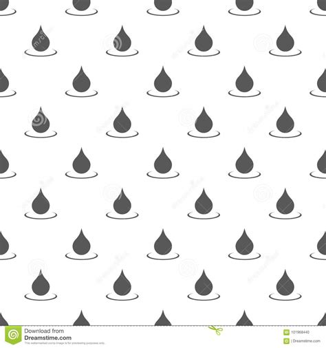 Water Drop Pattern Seamless Stock Vector - Illustration of nature, falling: 101968440