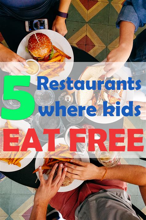 Restaurants where kids eat free! | Kids eat free, Budget friendly dinner, Kids