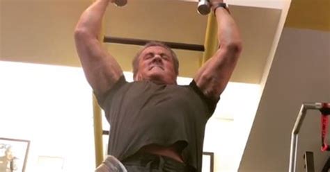 Sylvester Stallone channels 'Rocky' in intense gym workout