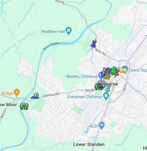 Clitheroe Town Map - Google My Maps