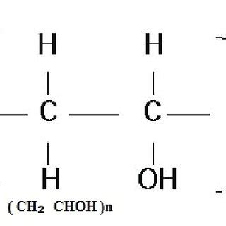 Molecular structure of PVA. | Download Scientific Diagram