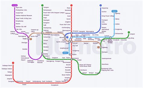 Busan Metro Route Map – 한국철도