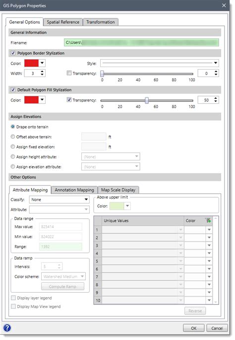 Attribute Mapping - CivilGEO Knowledge Base