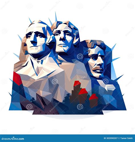 Mount Rushmore Vector Design Stock Illustration - Illustration of ...