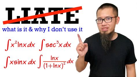 Why I don't teach LIATE (integration by parts trick) - YouTube