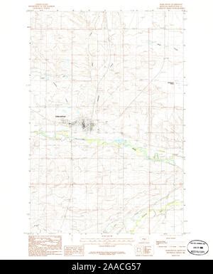 Harlowton, Montana, map 1986, 1:24000, United States of America by Timeless Maps, data U.S ...