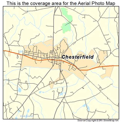 Aerial Photography Map of Chesterfield, SC South Carolina