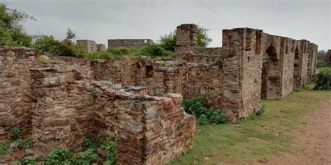 Bhangarh Fort Ruins and Arches Stock Image - Image of india, bricks ...