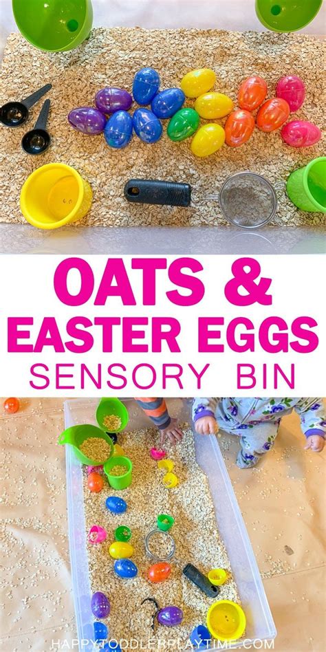 Oats & Easter Eggs Sensory Activity - Happy Toddler Playtime | Toddler ...