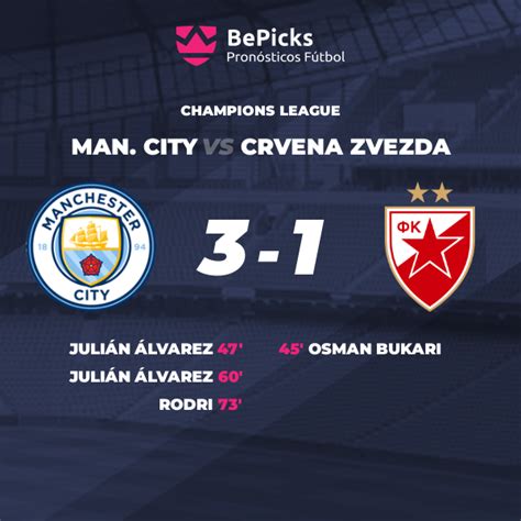 Man. City vs Crvena Zvezda - Pronósticos, cuotas, previa y predicciones