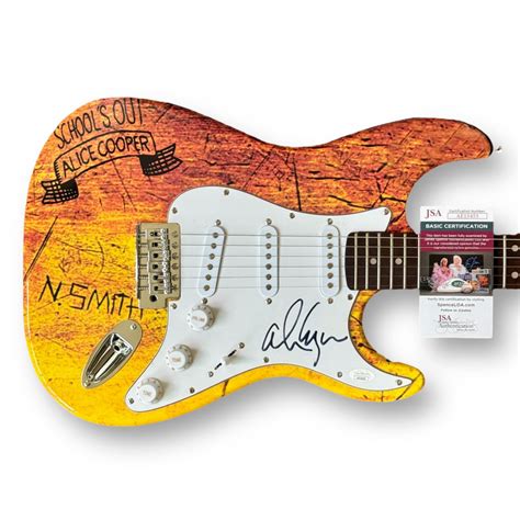 Alice Cooper Signed "School's Out" 39" Electric Guitar (JSA) | Pristine ...