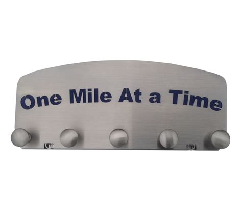 One Mile At a Time (small in stature, but bold in quality)-Stainless Steel - Blue Diamond Displays