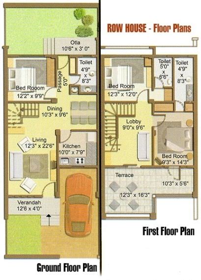 Recommended Row Home Floor Plan - New Home Plans Design