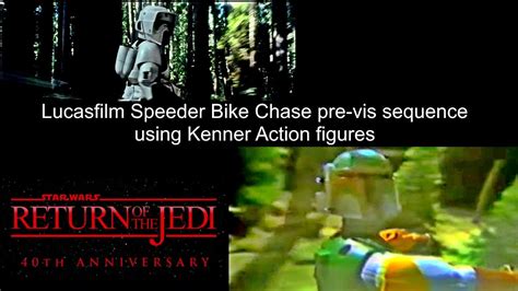 How Lucasfilm used Kenner action figures for the ROTJ Speeder Bike chase pre-vis | Star Wars ...