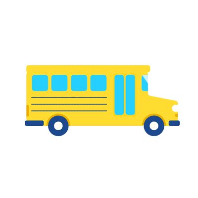 🚌 School Bus [Free GIF] | Animated clipart, Animated icons, Motion logo