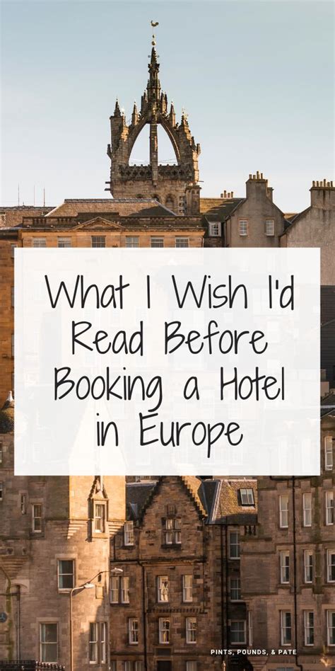 How to pick a hotel in Europe | Europe travel, Scotland travel ...