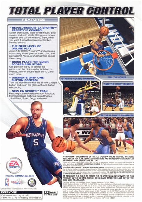 NBA Live 2003 (2002) Windows box cover art - MobyGames