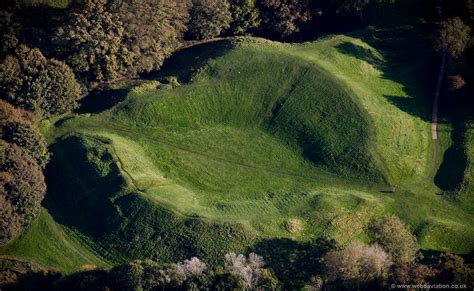 Roman amphitheatre, Cirencester from the air | aerial photographs of Great Britain by Jonathan C ...