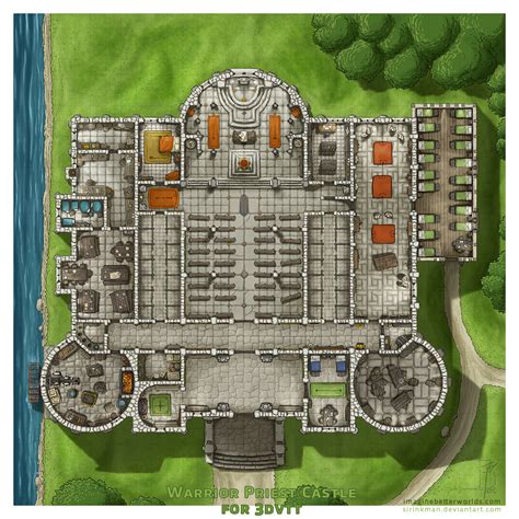 Castle of The Warrior Priests by sirinkman by SirInkman on DeviantArt