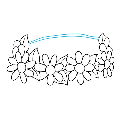 How To Draw A Flower Crown Easy | Best Flower Site