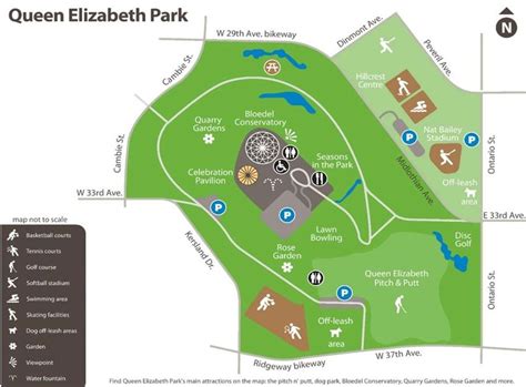 Map of Queen Elizabeth Park Show Activity Areas Source: City of... | Download Scientific Diagram