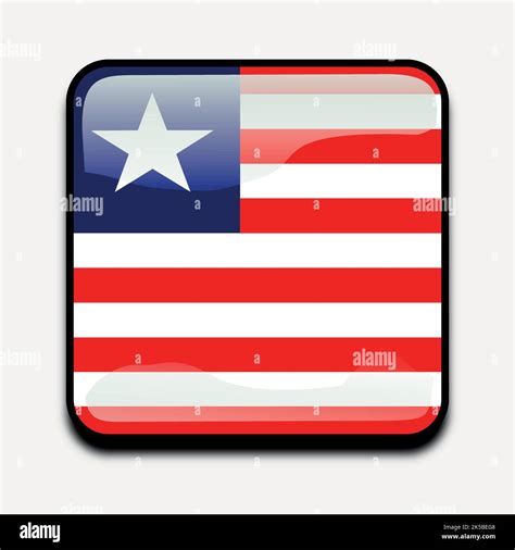 Liberian flag icon clipart, illustration vector Stock Vector Image & Art - Alamy