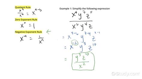 Calculating the Quotient of Expressions Involving Exponents | Algebra ...