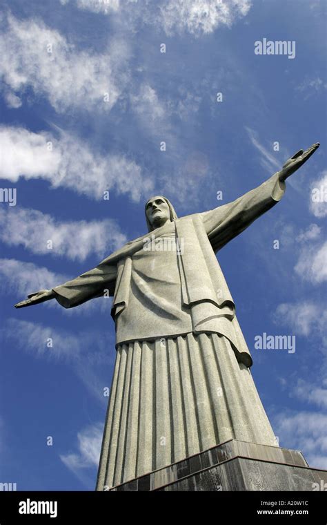 Christ the Redeemer statue stands on top of Corcovado Mountain, Rio De ...