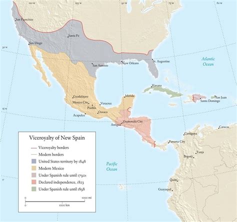 Viceroyalty of New Spain | Viceroyalty of new spain, New spain ...