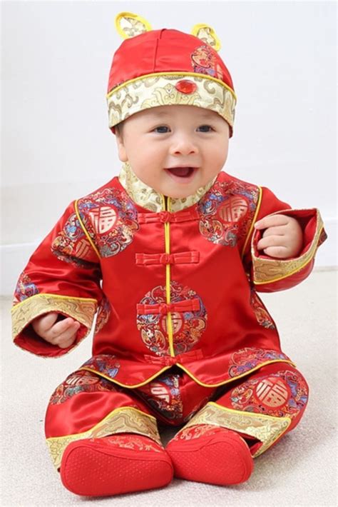 Pin on Anime | Traditional baby clothes, Chinese new year outfit, New ...