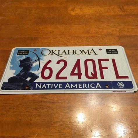 Oklahoma License Plate 624QFL | License plate, Oklahoma, Plates