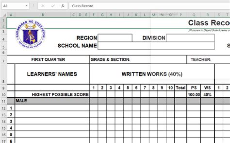 E-Class Record Templates (K-12) » Educators' Files