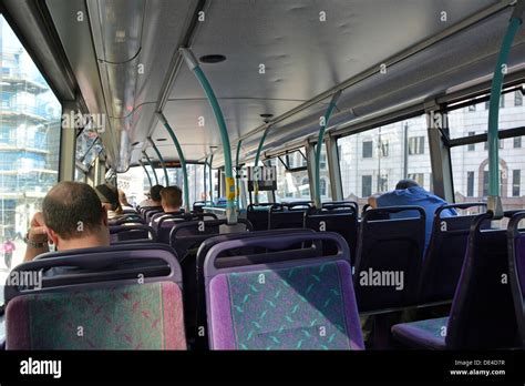 London double decker bus interior with passengers Stock Photo: 60334507 - Alamy