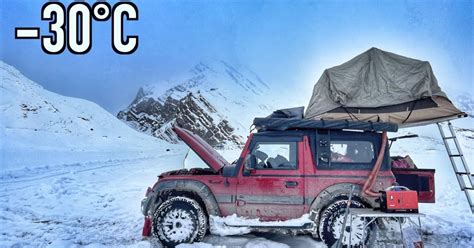 Vlogger shows how it feels to camp in a Mahindra Thar in -30 degree Celsius