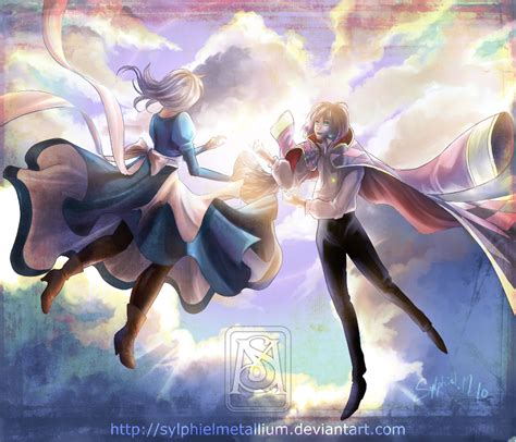 Howl's Moving Castle Fan Art: Howl and Sophie | Howls moving castle ...