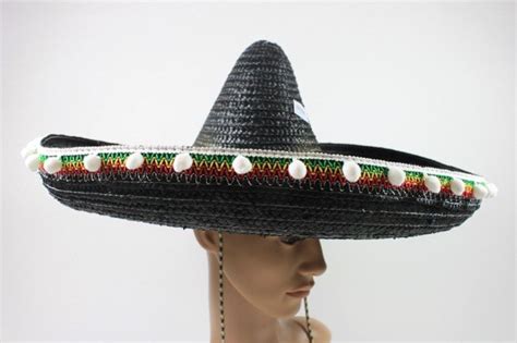 Hat Mexican Sombrero Black – Petticoat Lane